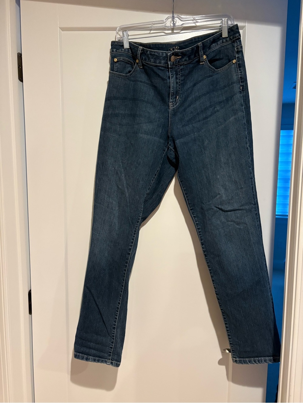 Cache Dark Wash Straight Leg Jeans